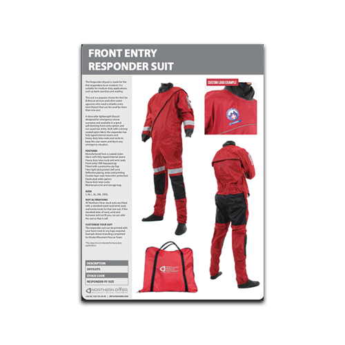 Front Entry Responder Suit Data Sheet